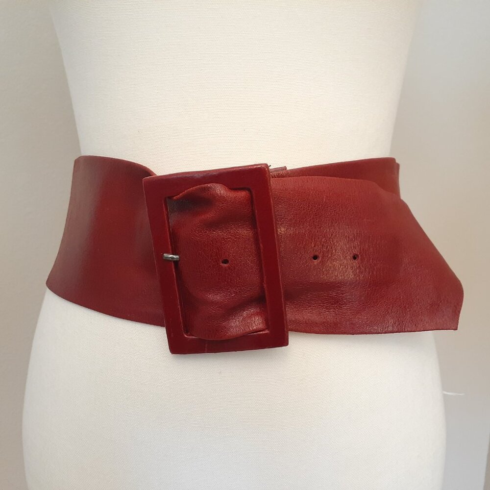 Vintage Leatherock Wide Leather Belt